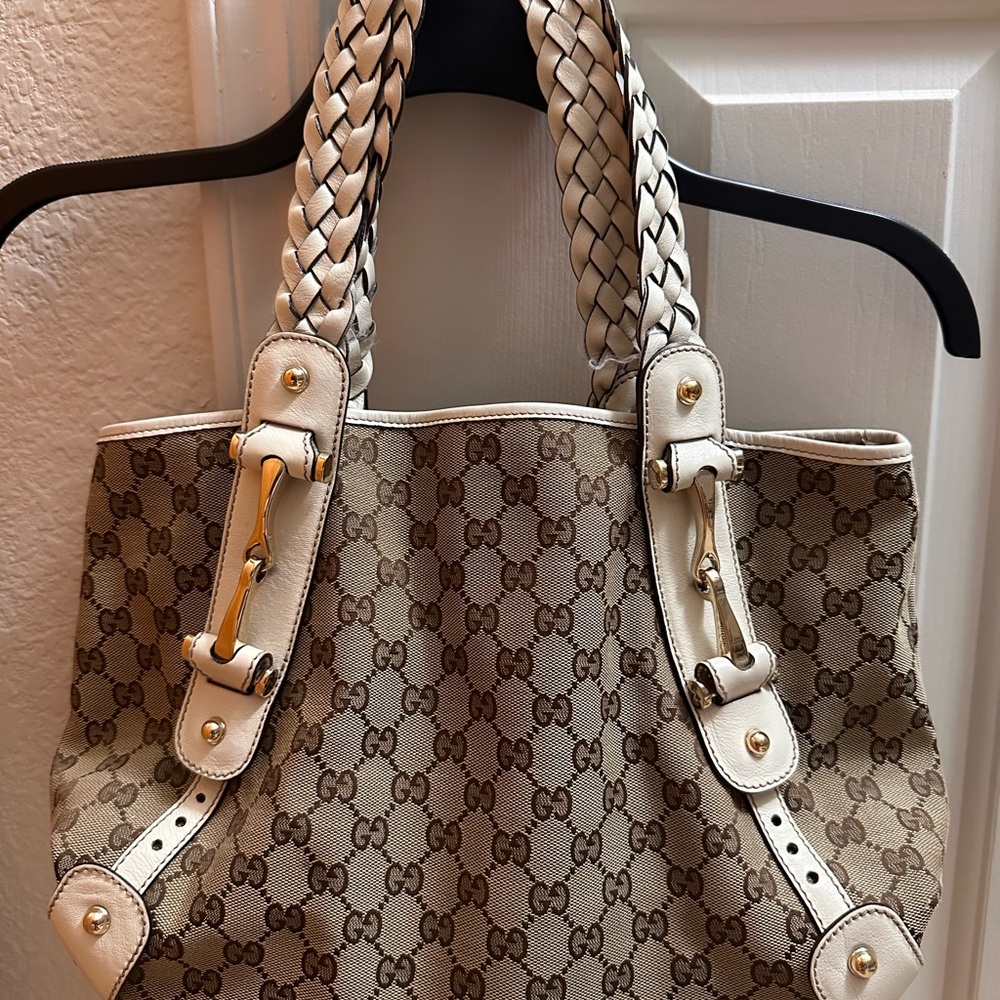 Gucci Canvas Pelham Medium Shoulder Bag